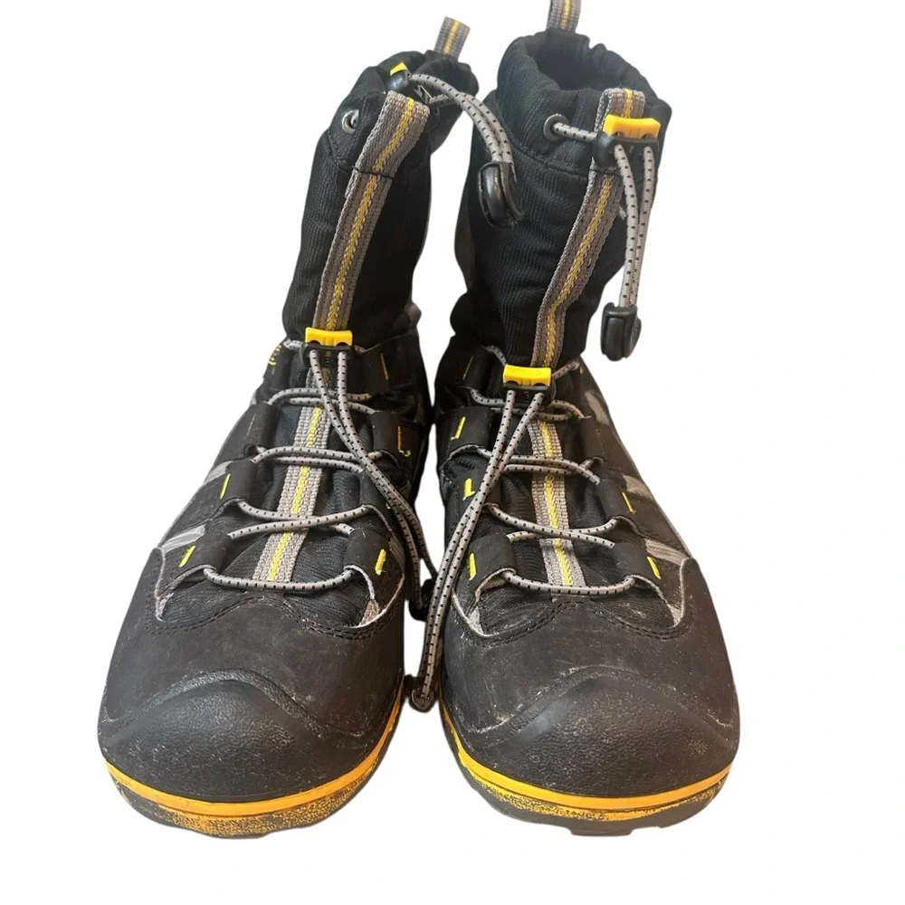 KEEN Winterport II WP Boot Black Yellow Youth Size‎ 5